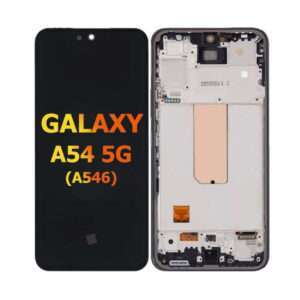 LCD Display Assembly with Frame for Galaxy A54 5G (A546) (Refurbished) (Black)