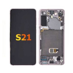 LCD Display Assembly with Frame for Galaxy S21 (Refurbished) (Phantom Violet)