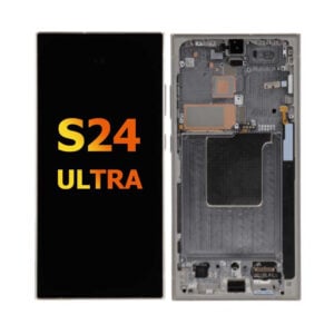 LCD Display Assembly with Frame for Galaxy S24 Ultra (Refurbished) (Titanium Gray)